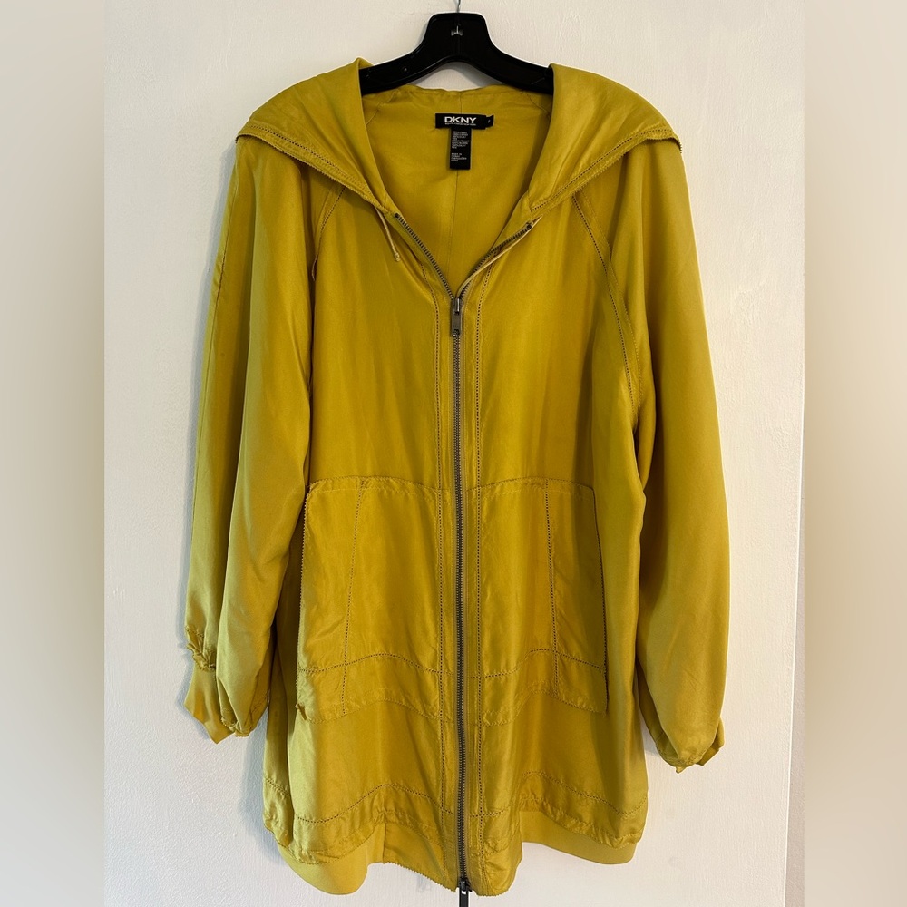 DKNY silk hoodie jacket